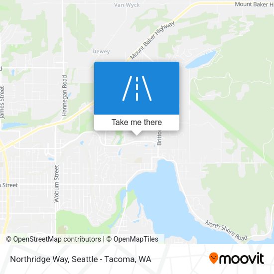 Northridge Way map