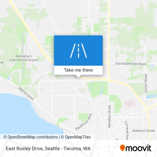 East Rusley Drive map