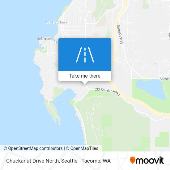 Chuckanut Drive North map
