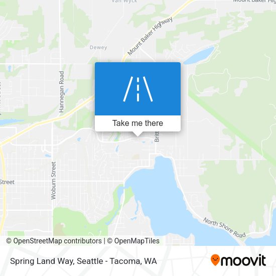 Spring Land Way map