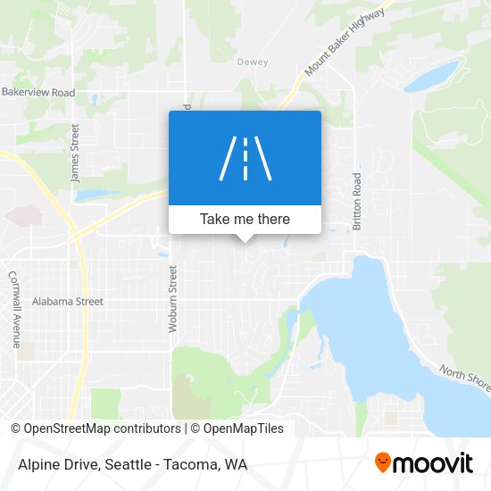 Alpine Drive map
