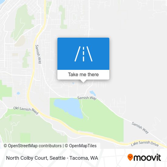 North Colby Court map