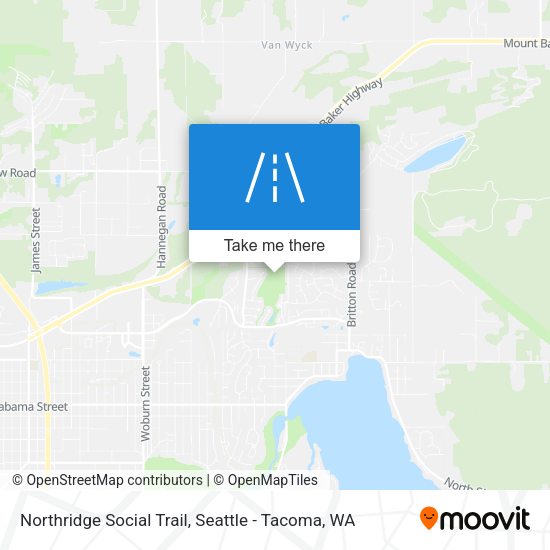 Northridge Social Trail map