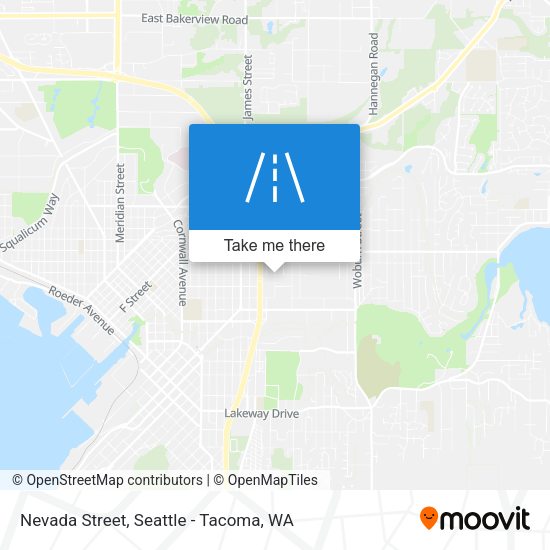 Nevada Street map