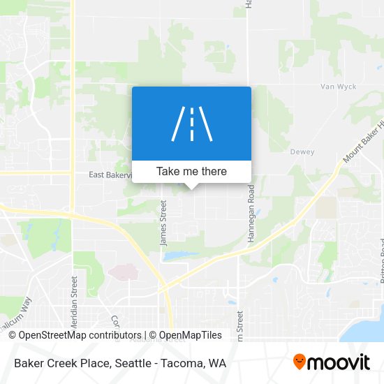 Baker Creek Place map