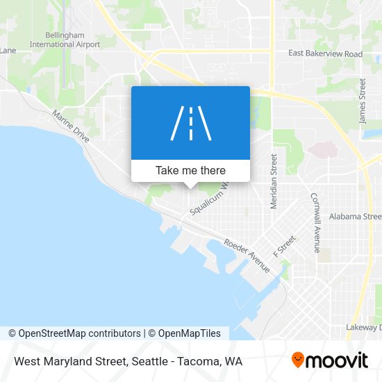 West Maryland Street map
