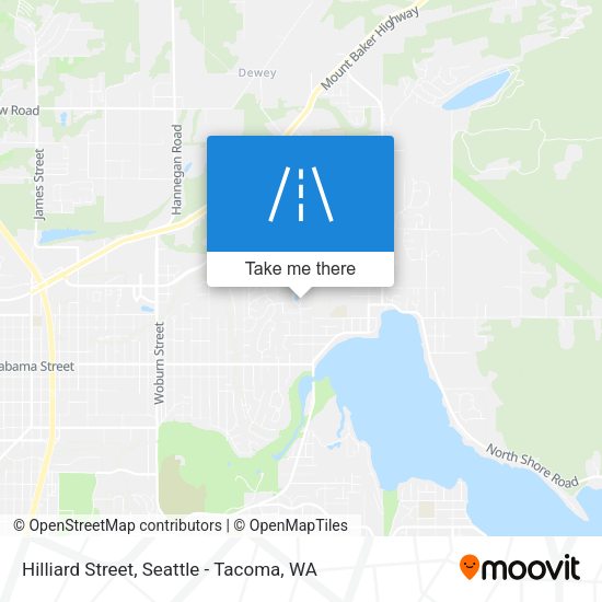 Mapa de Hilliard Street