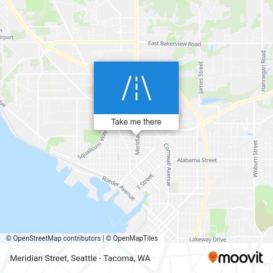 Mapa de Meridian Street