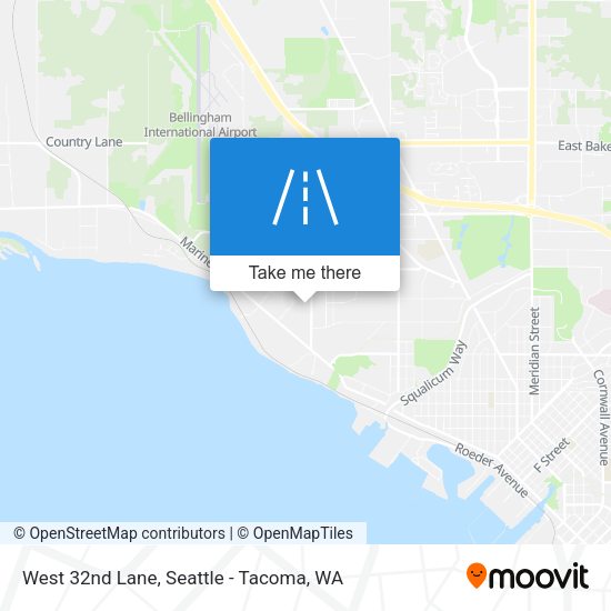 West 32nd Lane map