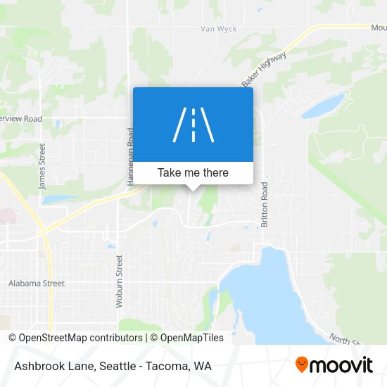 Ashbrook Lane map