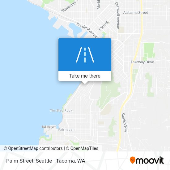 Palm Street map