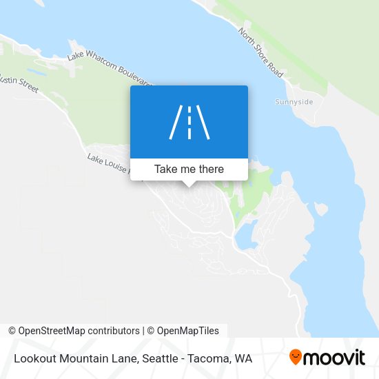 Lookout Mountain Lane map