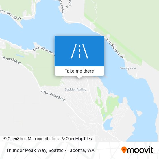 Thunder Peak Way map
