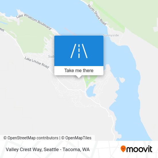 Valley Crest Way map