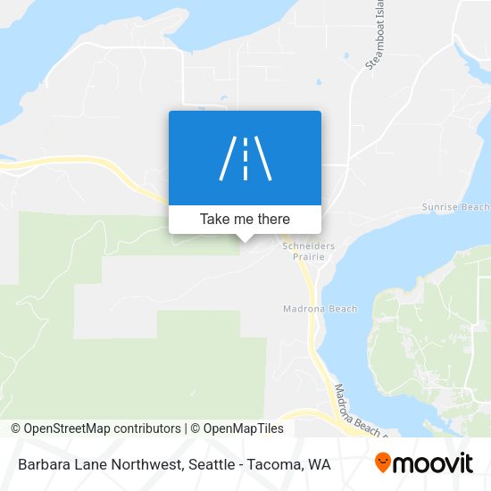 Mapa de Barbara Lane Northwest