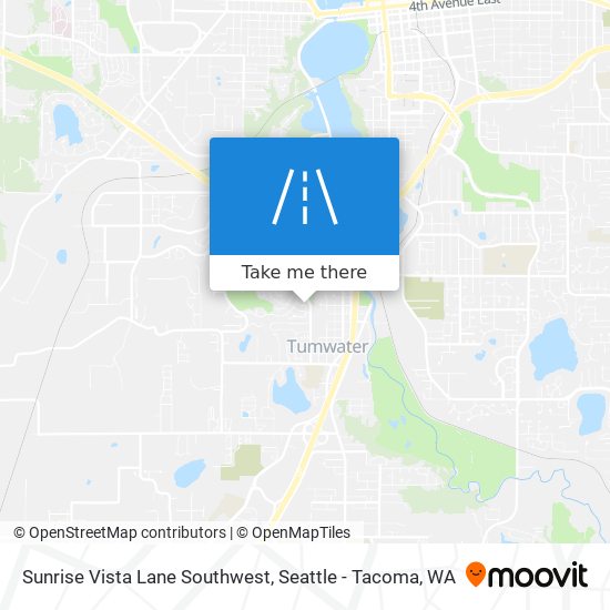 Sunrise Vista Lane Southwest map