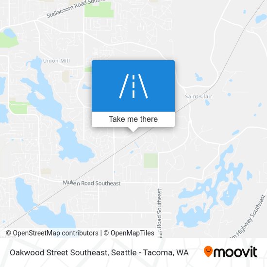 Oakwood Street Southeast map