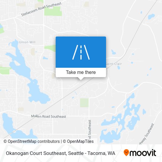 Okanogan Court Southeast map