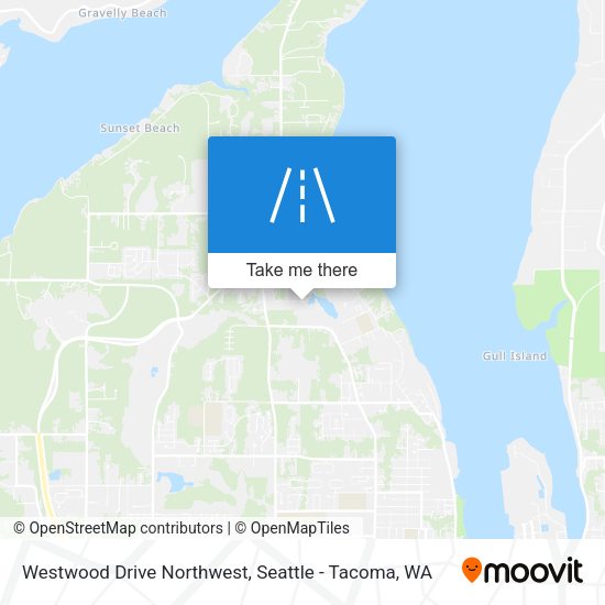 Westwood Drive Northwest map