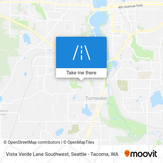 Vista Verde Lane Southwest map