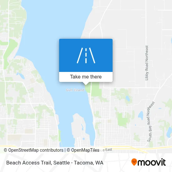 Beach Access Trail map