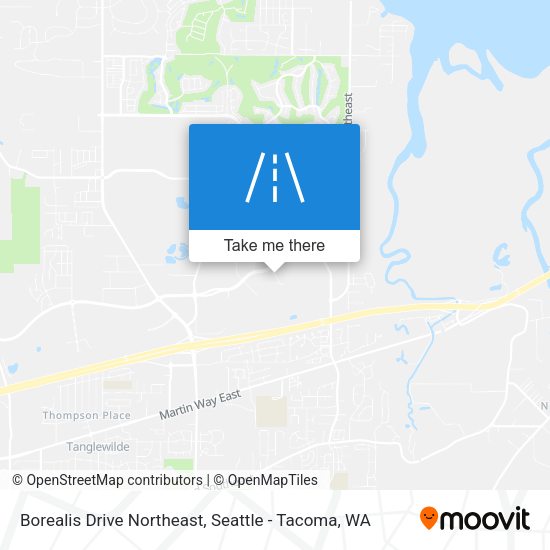 Borealis Drive Northeast map