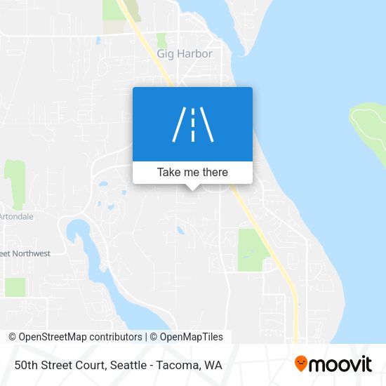 50th Street Court map
