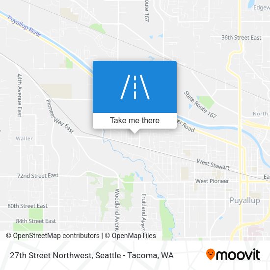 27th Street Northwest map