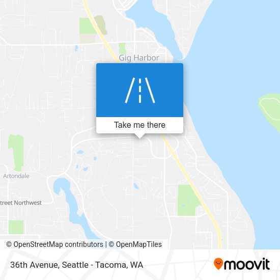 36th Avenue map