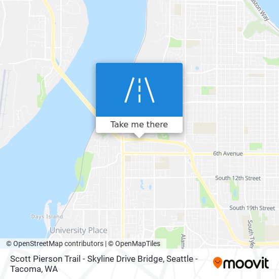 Scott Pierson Trail - Skyline Drive Bridge map