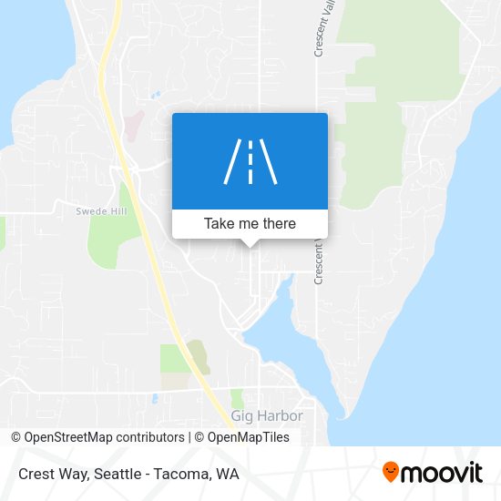 Crest Way map