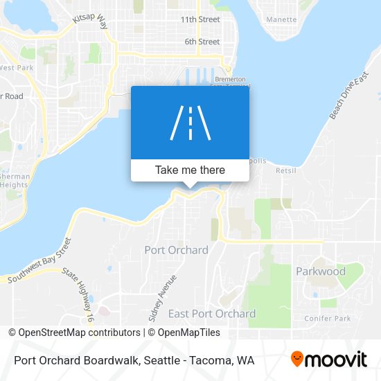 Port Orchard Boardwalk map