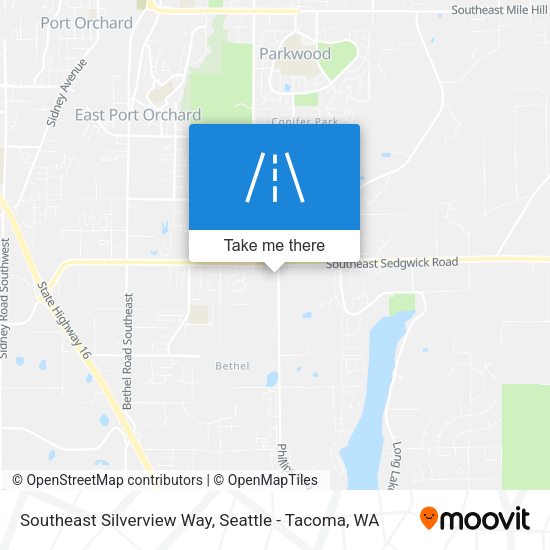 Mapa de Southeast Silverview Way