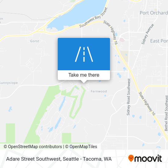 Mapa de Adare Street Southwest