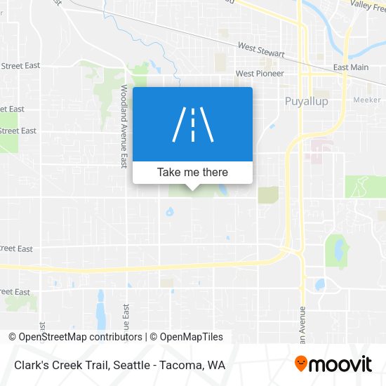 Mapa de Clark's Creek Trail