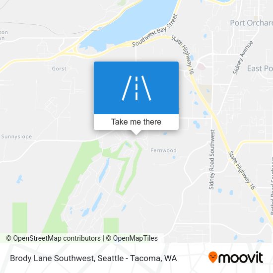 Mapa de Brody Lane Southwest