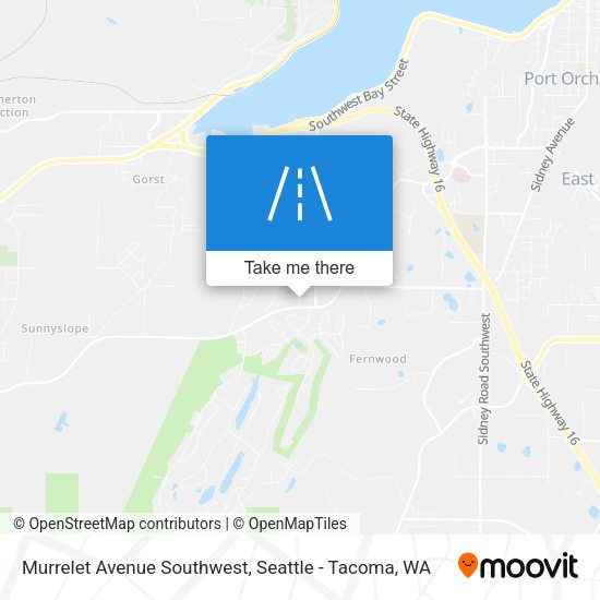 Murrelet Avenue Southwest map