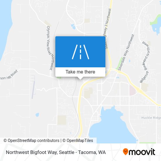 Mapa de Northwest Bigfoot Way