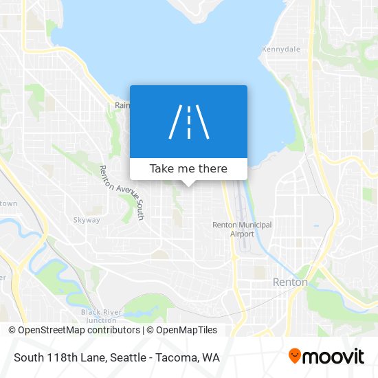 South 118th Lane map