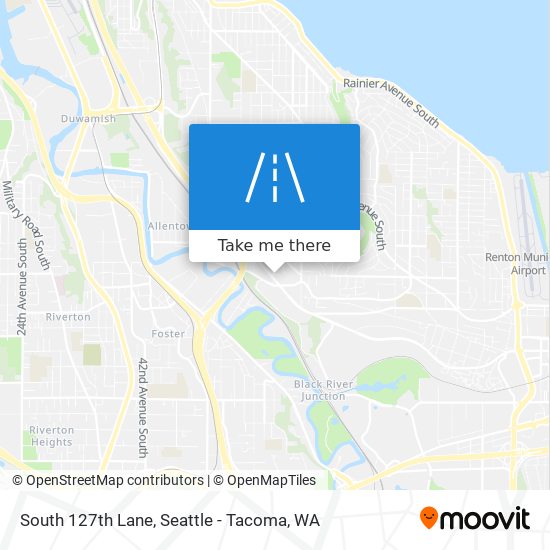 South 127th Lane map