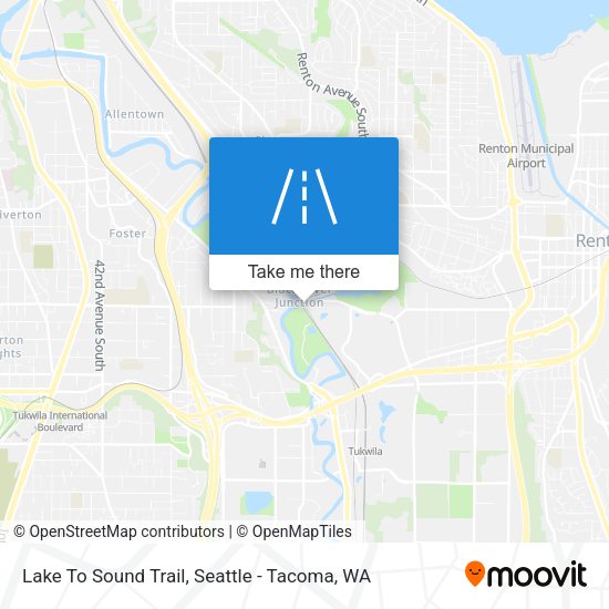 Lake To Sound Trail map