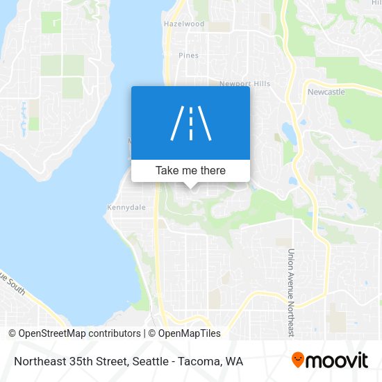Northeast 35th Street map