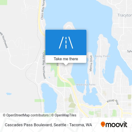 Mapa de Cascades Pass Boulevard