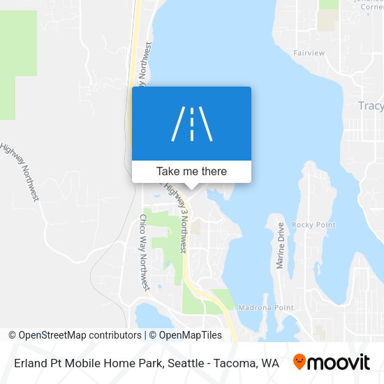 Erland Pt Mobile Home Park map