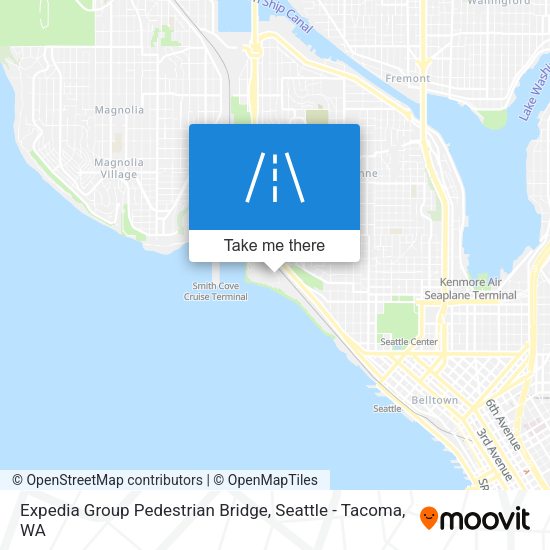 Expedia Group Pedestrian Bridge map