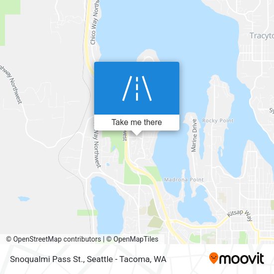 Mapa de Snoqualmi Pass St.
