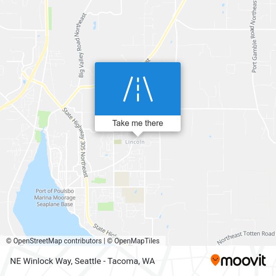 NE Winlock Way map