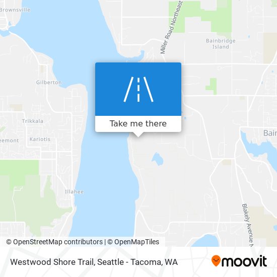Westwood Shore Trail map