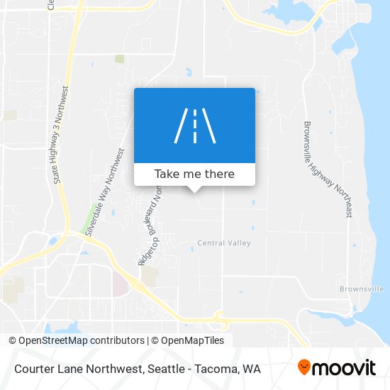 Courter Lane Northwest map