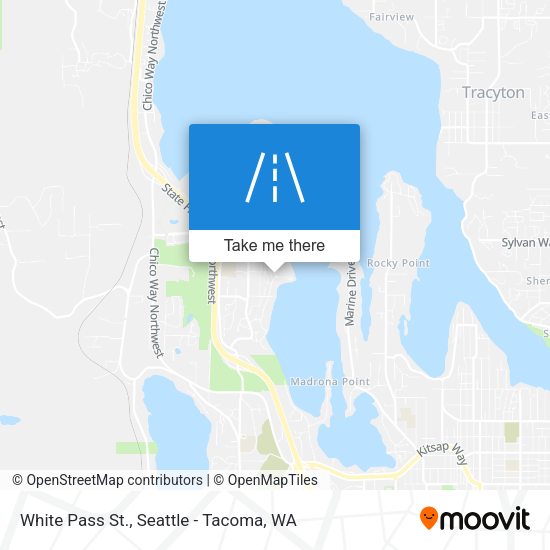 Mapa de White Pass St.